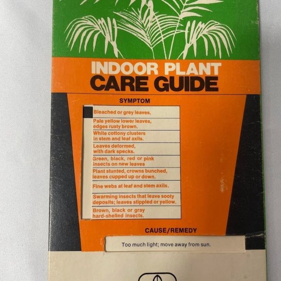Vintage Indoor Plant Guide with Pull Diagnosis Feature-Hawaii Nursery - Picture 4 of 9